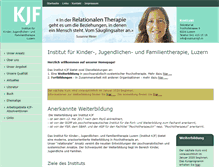 Tablet Screenshot of institut-kjf.ch